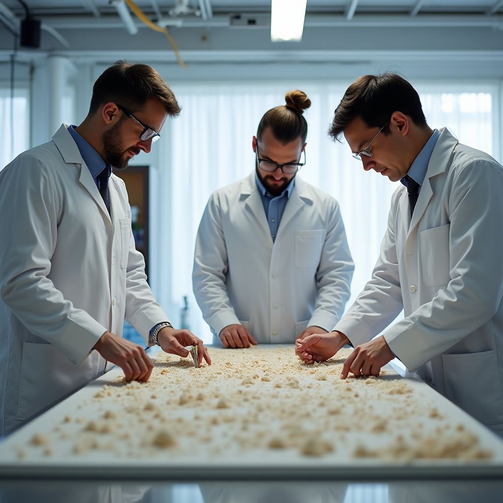 BuildFuture team i forskningslaboratorium